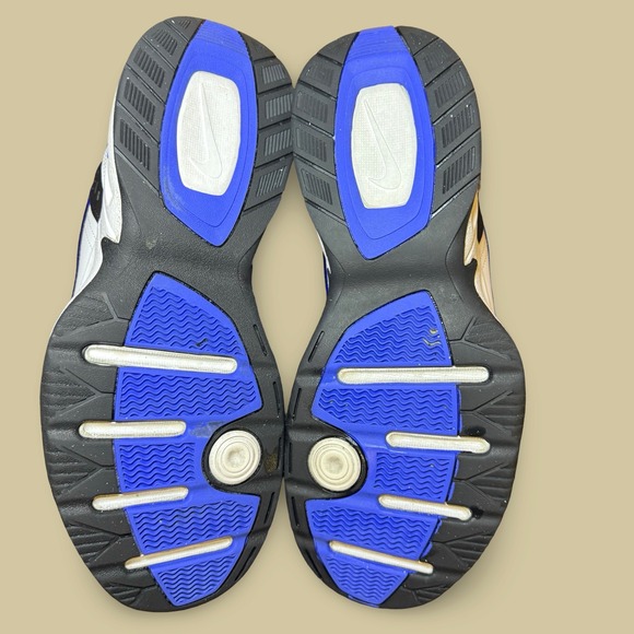 Nike Air Monarch IV Black White Royal Blue Men Training Shoes 415445-002 Sz 10.5 - Picture 8 of 9